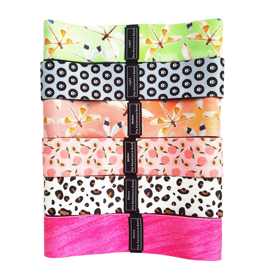 Stoff Hüft- & Po-Fitnessband – Elastisch, Widerstand, Yoga & Gym