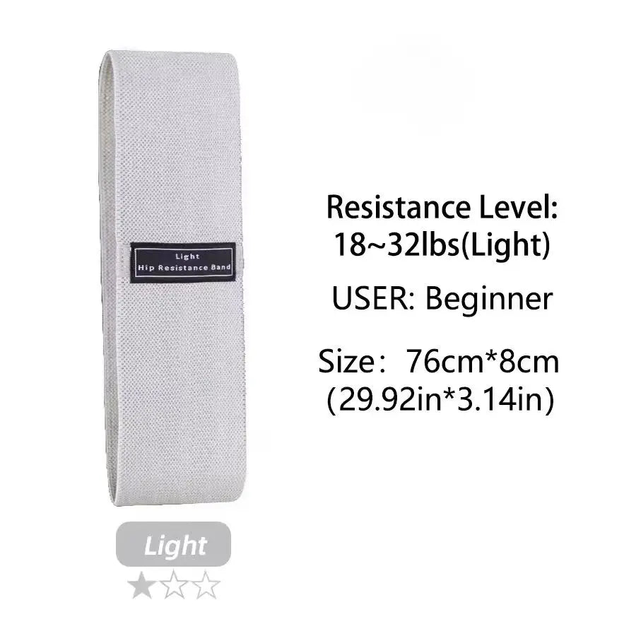 Stoff Hüft- & Po-Fitnessband – Elastisch, Widerstand, Yoga & Gym