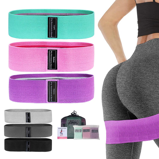 Stoff Hüft- & Po-Fitnessband – Elastisch, Widerstand, Yoga & Gym