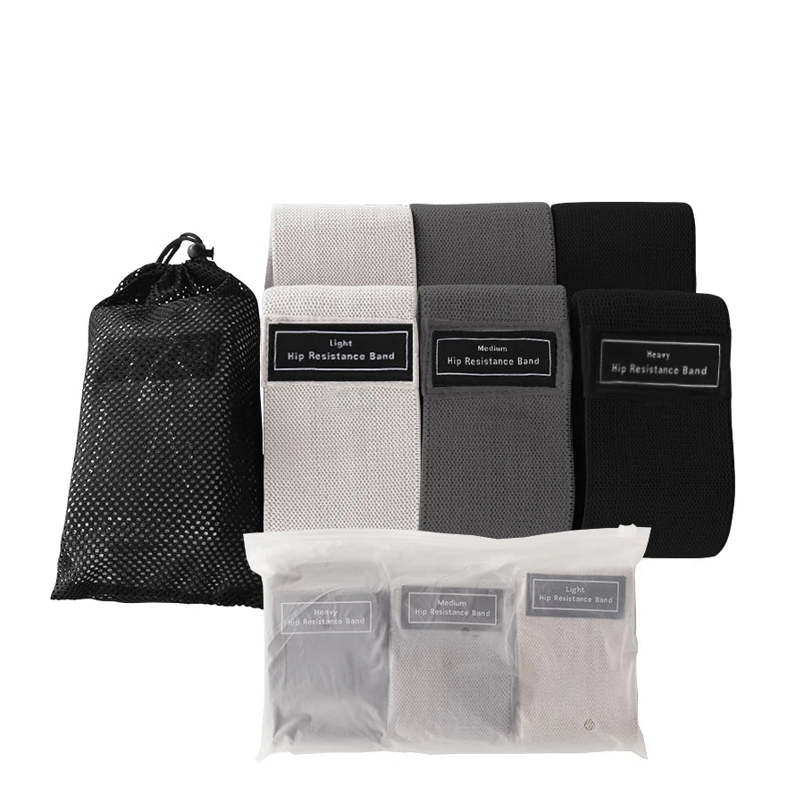 Stoff Hüft- & Po-Fitnessband – Elastisch, Widerstand, Yoga & Gym