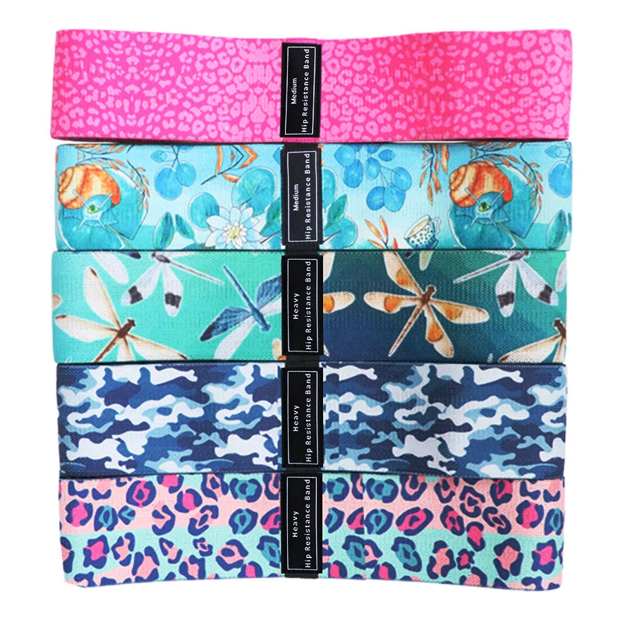 Stoff Hüft- & Po-Fitnessband – Elastisch, Widerstand, Yoga & Gym